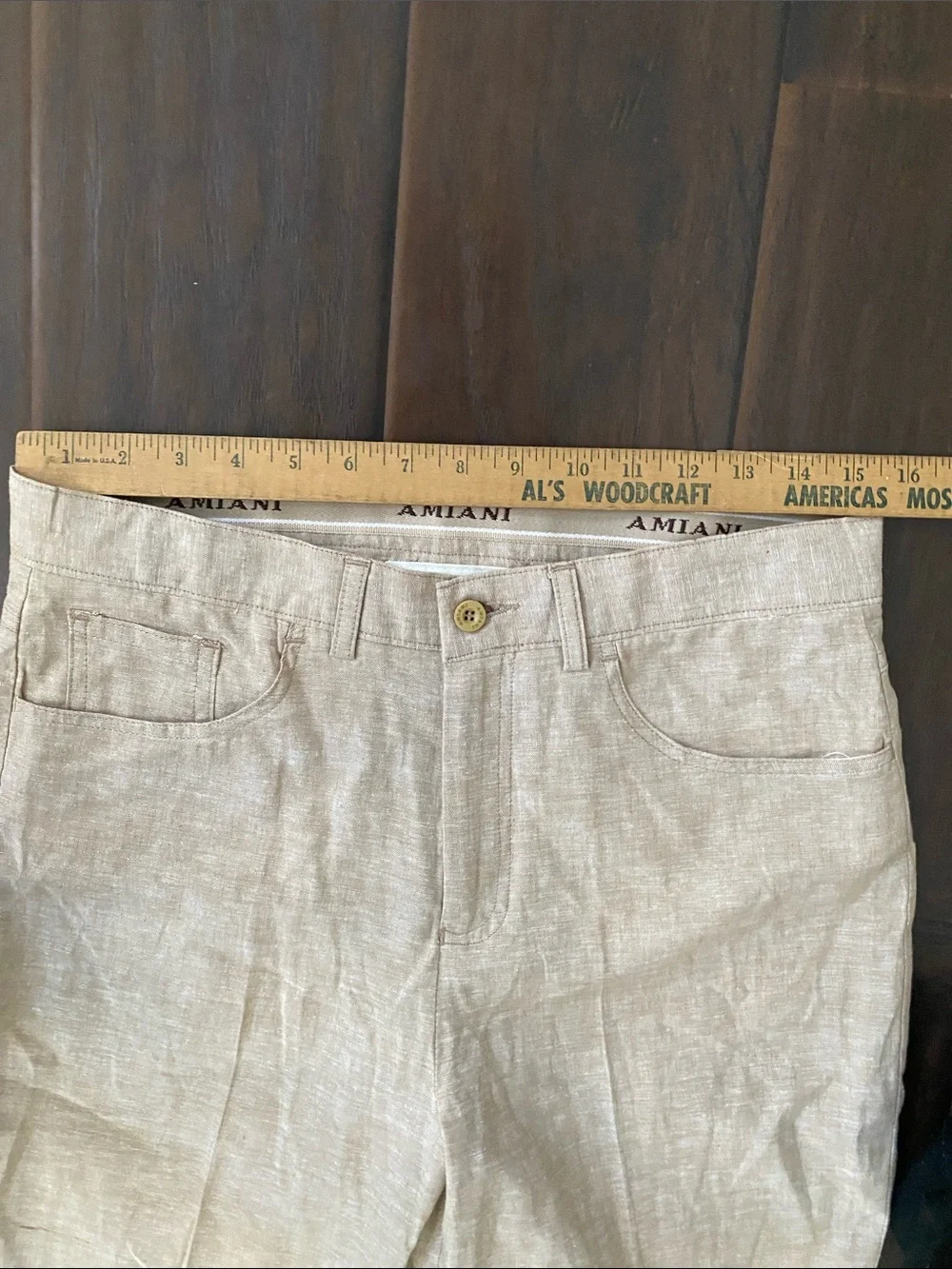 Amiani linen blend pant men’s size 30 fits like 31